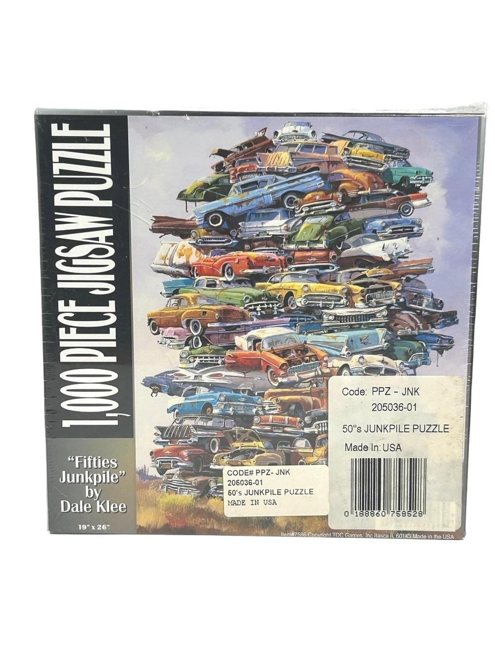 “Fifties Junkpile” 1000 Piece Jigsaw Puzzle, new, never opened.